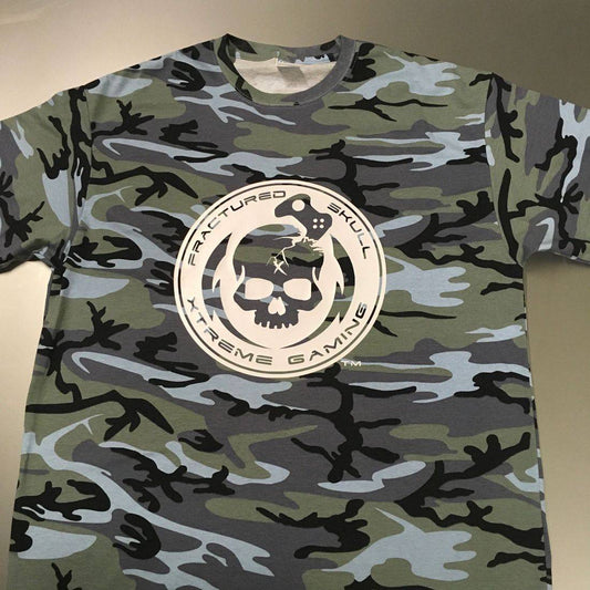 Fractured Skull Xtreme Blue Camo Tee